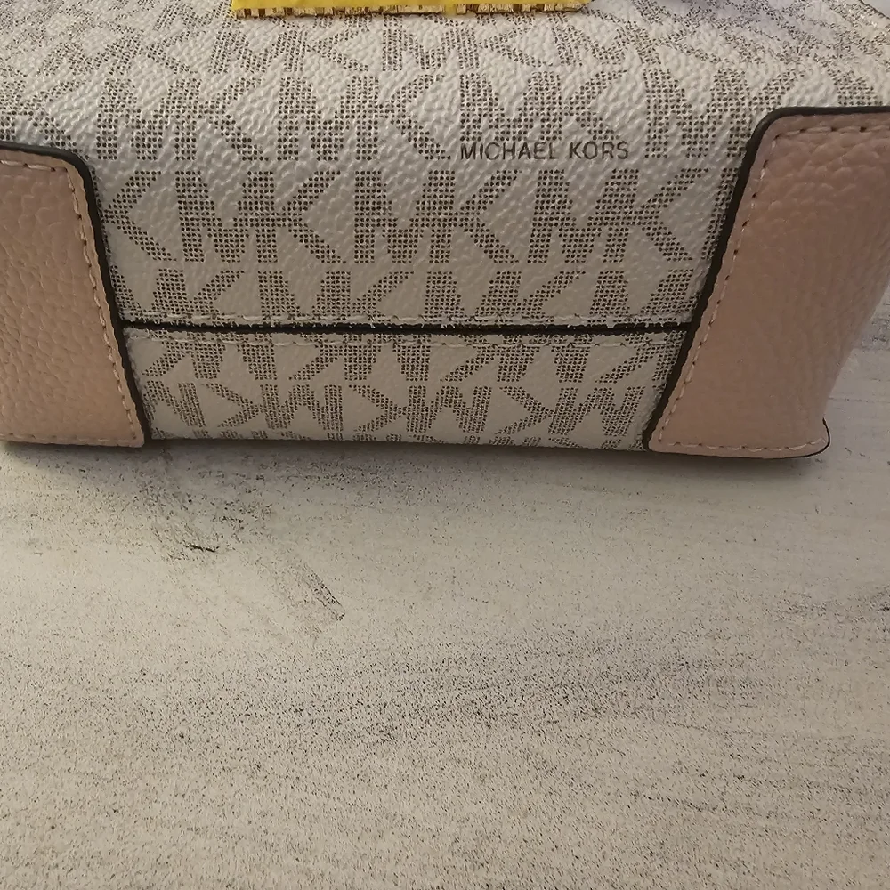 NWT Michael Kors Mercer XS NS Shopper Crossbody Bag Powder Blush Pink